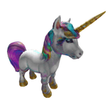 Cute Unicorn pet on head 