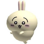 cute usagi bunny hanging from shoulder pet