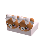 cute valentine brown kuma bear slippers 3.0