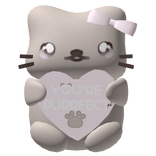 ♡ ꒰ cute valentine cat plush in pink