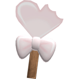 Cute Valentines Lollipop Heart Candy in Pink