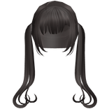 Cute Wavy End Pigtails (Ash Brown)