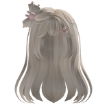 cute wavy hair with bunny clips in blonde