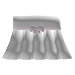 cute white amd pink ruffle bow babydoll dress