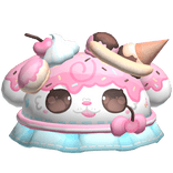 Cute White Banana Split Puppy