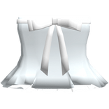 cute white blue ruffly dress with ribbon ♡