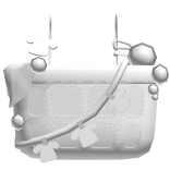 ♡ Cute White Bubble Washing Machine Basket Dress