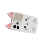 Cute White Cat Phone (Hand)