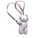 Cute White Cat Plush Bag