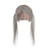 cute white dolly pigtails w side bangs