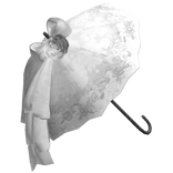 Cute White Goth Umbrella