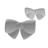 𖹭 Cute White Hair Bows