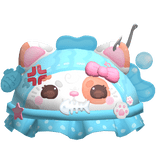 Cute White Kitty Fish Hat