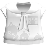 Cute White Kitty Sailor Jacket Dress 