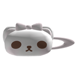 cute white kuma hair clip