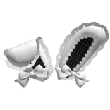 Cute White Lace Bunny Ears w/ Bows