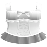 cute white laceed shirt with bow