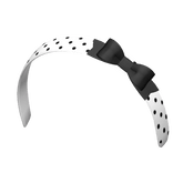 ♡ : cute white polka dot headband with bow ♬