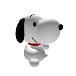 Cute White Puppy in Shoulder