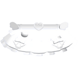 Cute White Ruffled Angelic Kitty Skirt