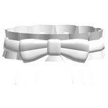 ♡꒰ cute white ruffled bow chocker