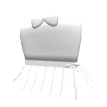 Cute White Ruffled Bow Dress