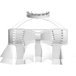 Cute White Ruffled Doll Top with Bows