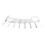 Cute White Ruffled Polka Dots Heart Skirt