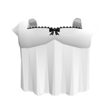 cute white ruffled top