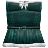 ୨୧ : cute winter christmas green dress