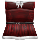 ୨୧ : cute winter christmas red dress