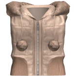Cute Winter Vest (Light Brown)