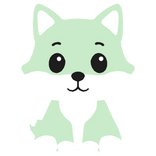 Cute Wolf Shoulder Pet (Pastel Green White)