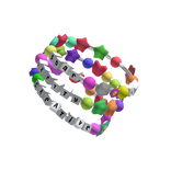 cute words decora charm harajuku bracelet right