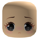 Cute Worried Heart Eyes Face - Light