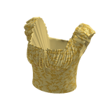 Cute y2k aesthetic baddie top [Yellow]