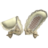 Cute Yellow Lace Bunny Ears w/ Bows