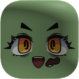 Cute Zombie Girl Face