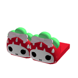 ♡ cutecore 1.0 strawberry pastel red slippers