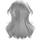 ୨୧ cutecore anime long flowy hair - white