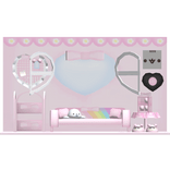 cutecore girly kawaii pink room background