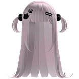 ୨୧ cutecore long hair w/ kitty clips - pink