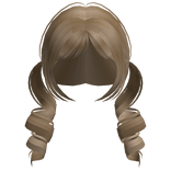 cutecore low swirly cutesy pigtails light orange