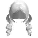 cutecore low swirly cutesy pigtails white