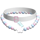 cutecore mezzo pastel pink choker necklace