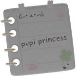 Cutecore Pastel Princess Pup Sticky Note