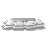 ♡ cutecore ruffled lace skirt white