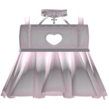 ♡ cutecore skirt heart maid dress angel pink
