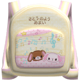 ♡═ 𝄞 ꒰ cutecore yellow kawaii sweet backpack┊3.0