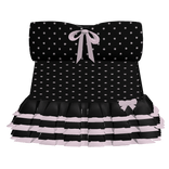 ♡ˇ : cutesi baby ruffled dress black polka dots !